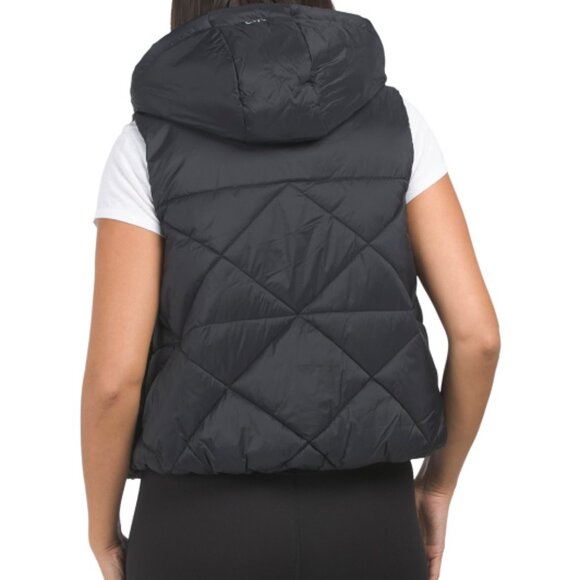 NEW CALVIN KLEIN Hooded Diamond Quilted Vest Cloud 367mn - Picture 5 of 6